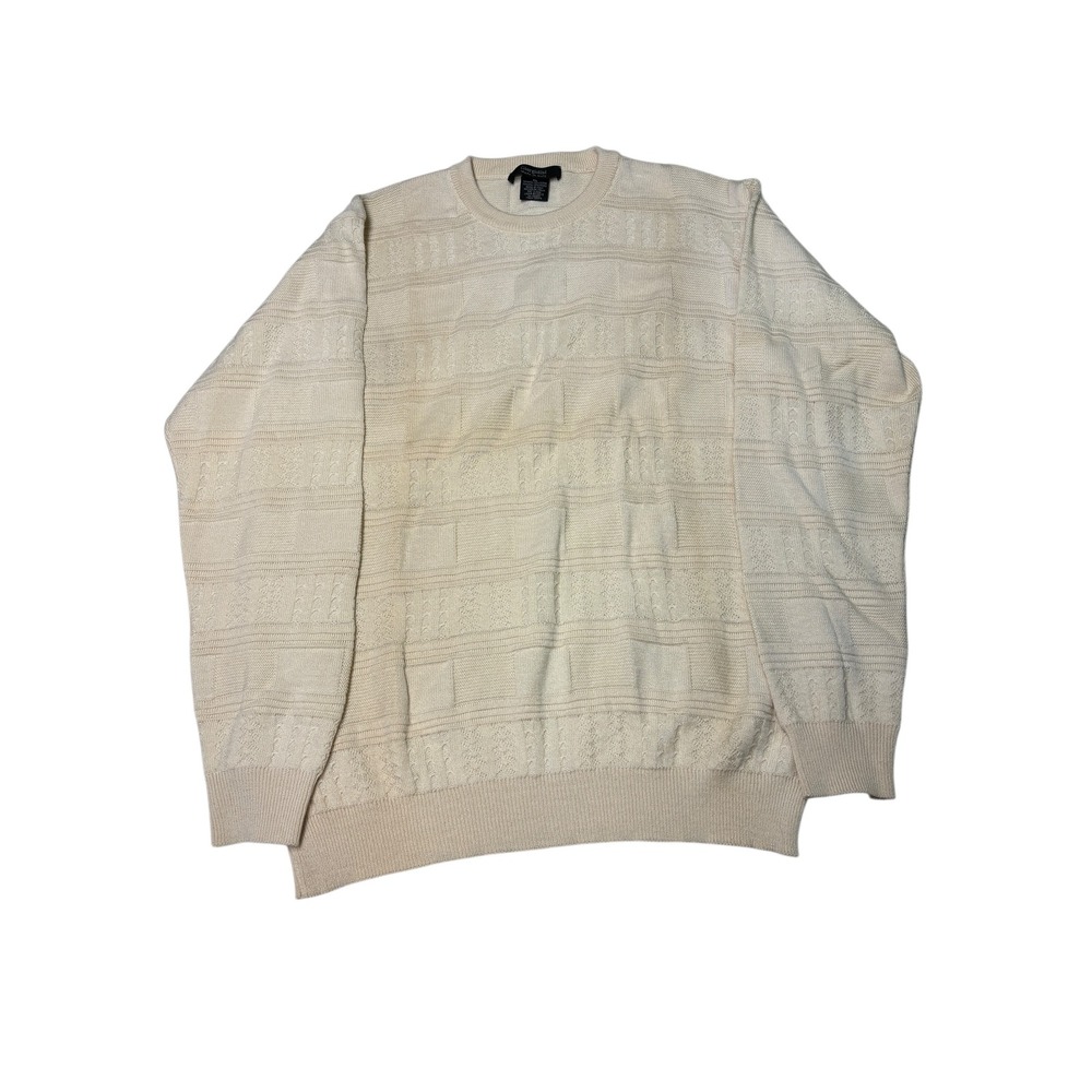 Giorgiolini Men's XL Wool Blend Textured Knit Sweater Made in Italy‎